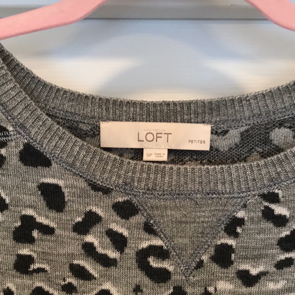 Ann Taylor LOFT Leopard Sweater Dress - Picture 2 of 5